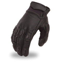 Blitz Men's Leather Motorcycle Gloves Men's Gloves First Manufacturing Company XS
