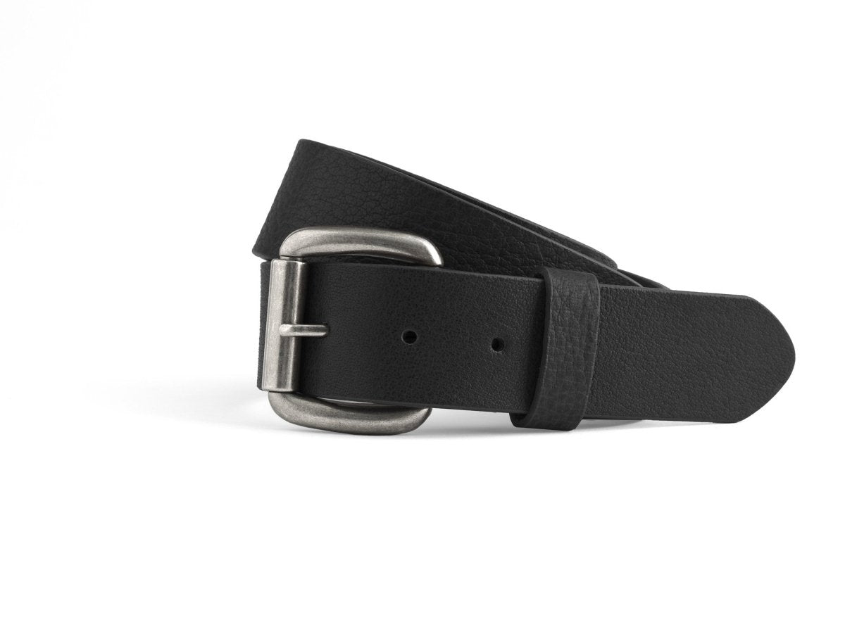Leather Belt 1 1/2" Belt First Manufacturing Company Black 32