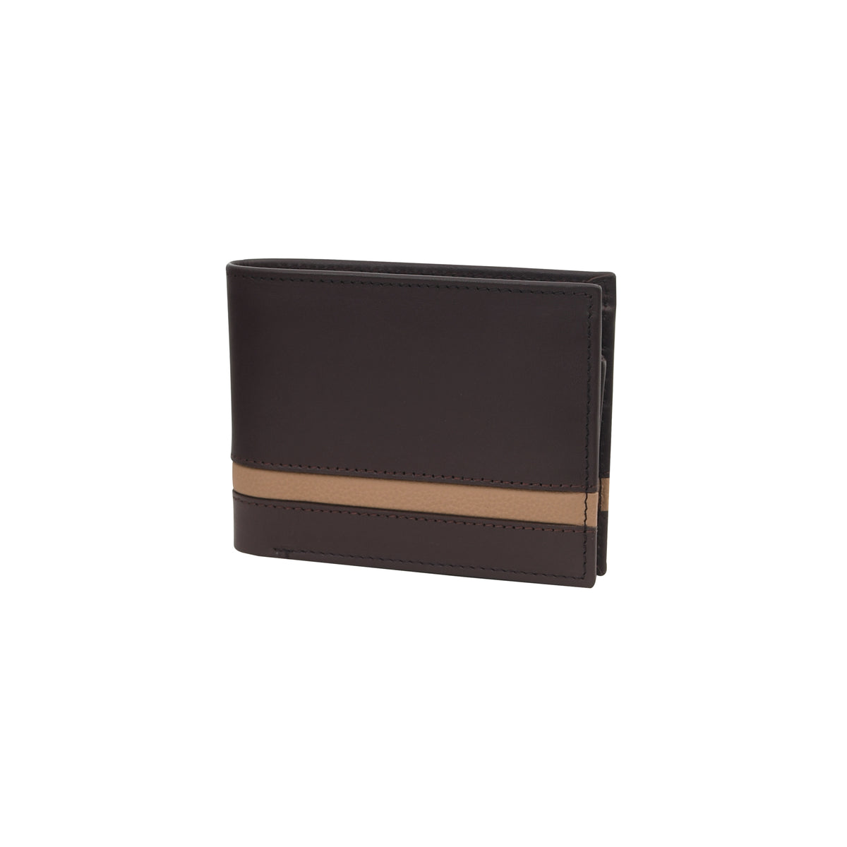 Bifold Wallet - Vegetable Tanned Leather Bronze Amber