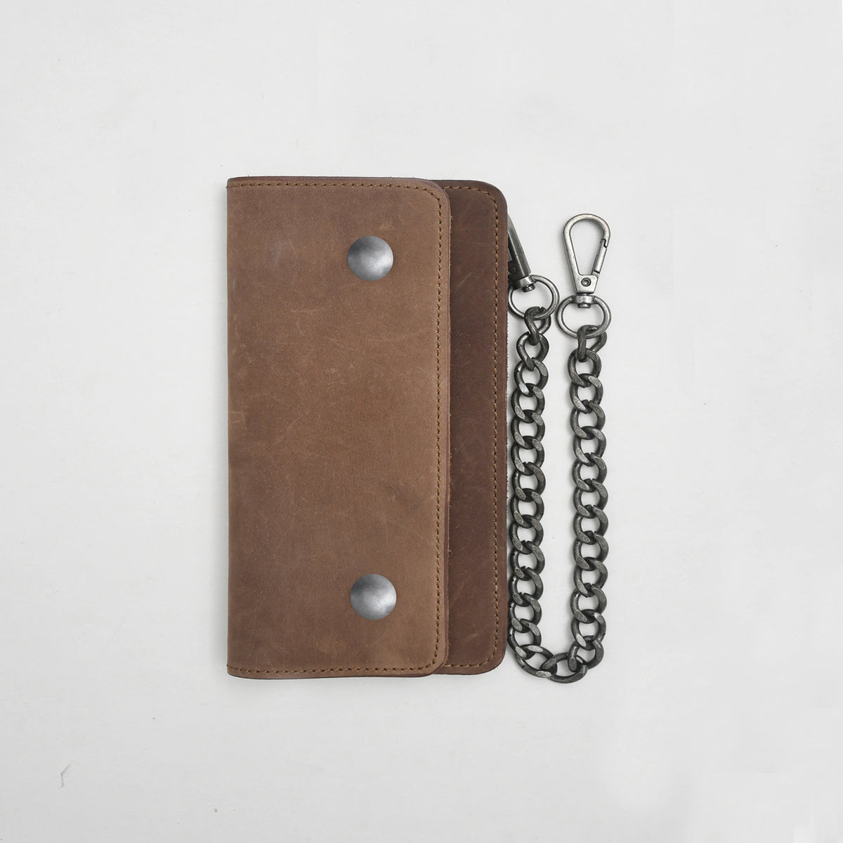 Almond Small Leather Trucker Wallet