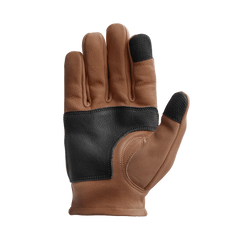 Roper DBL Palm Men's Motorcycle Leather Gloves Men's Gloves First Manufacturing Company Black Brown XS 